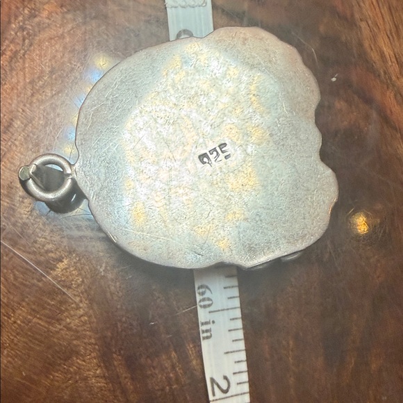 Royston Turquoise and Sterling Silver Pendant Necklace - Picture 2 of 4